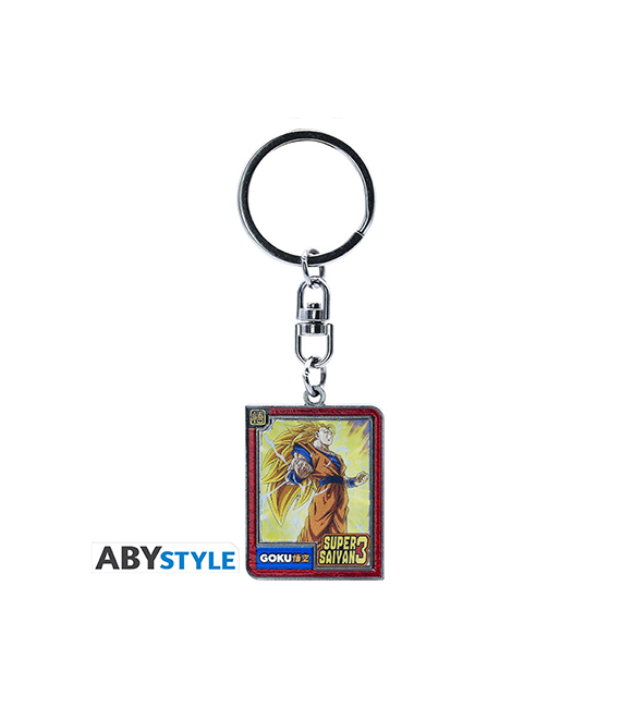 DRAGON BALL Z porte-clefs lenticulaire GOKU SUPER SAIYAN 3