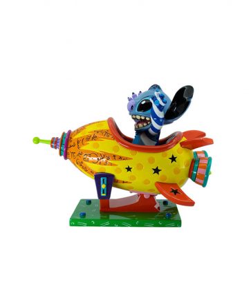 DISNEY Britto statue STITCH ROCKET SHIP 6019019