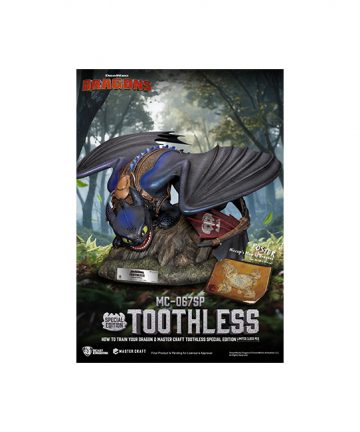 DRAGONS 2 statue Master Craft TOOTHLESS (Krokmou) 38cm