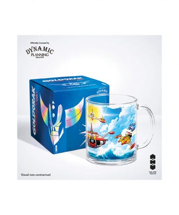 GOLDORAK mug en verre 330ml PATROUILLE DES AIGLES