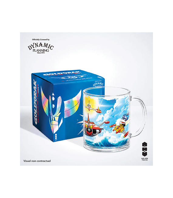 GOLDORAK mug en verre 330ml PATROUILLE DES AIGLES