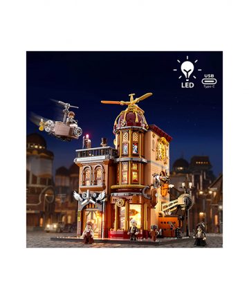 LUMIBRICKS Steampunk World set STEAMPUNK FLYING CLUB 11007