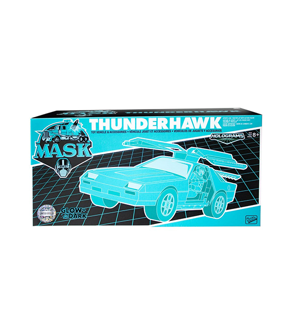 M.A.S.K. véhicule THUNDERHAWK Hologram Variant (Glow in the Dark) avec Matt Trakker