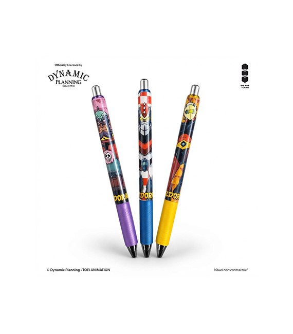 GOLDORAK stylo gel rétractable