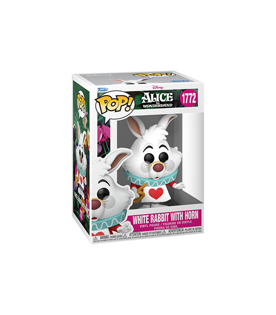 FUNKO POP Alice in wonderland WHITE RABBIT with horn 1772 – Image 2